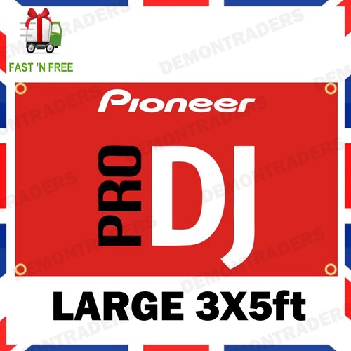 Pioneer flag sign banner - dj,